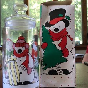 Holiday Glass storage container